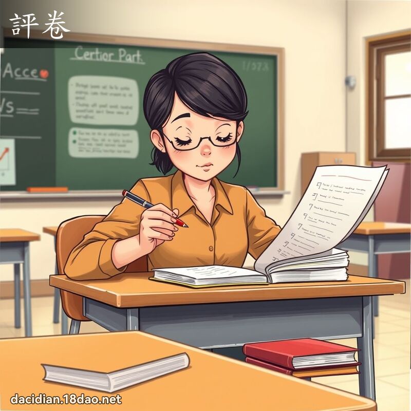 評卷 - 國語大辭典配圖