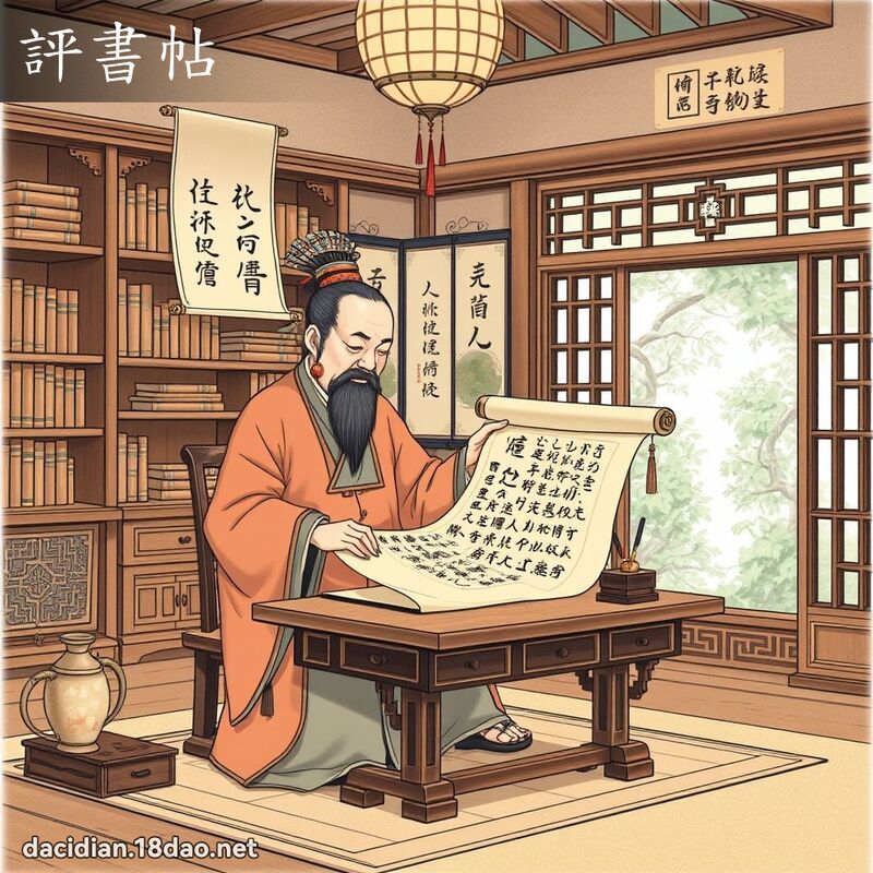 评书帖 - 国语大辞典配图