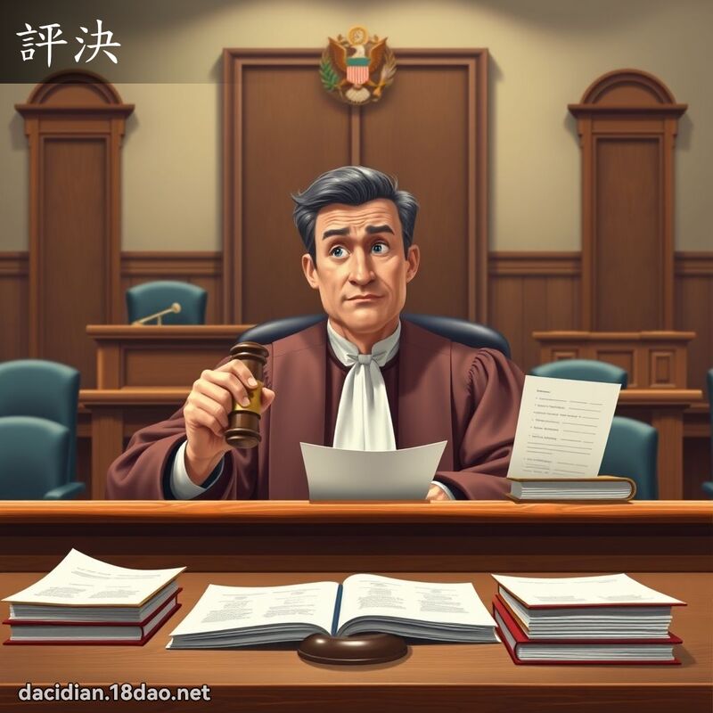 評決 - 國語大辭典配圖
