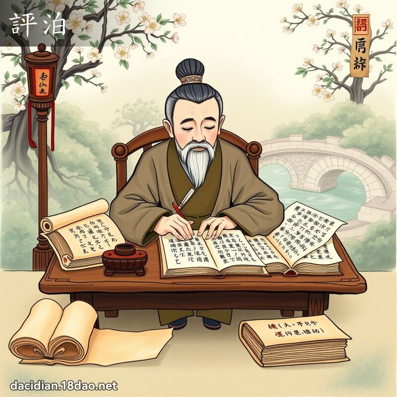 评泊 - 国语大辞典配图