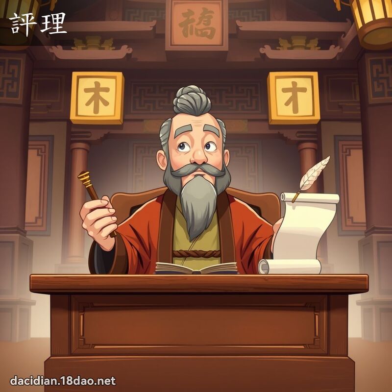 评理 - 国语大辞典配图