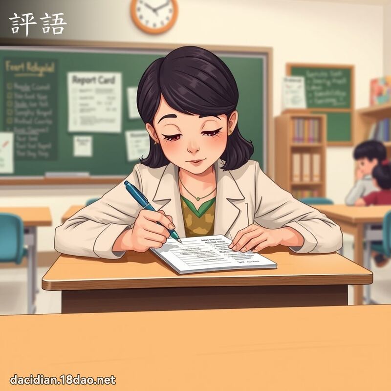 評語 - 國語大辭典配圖