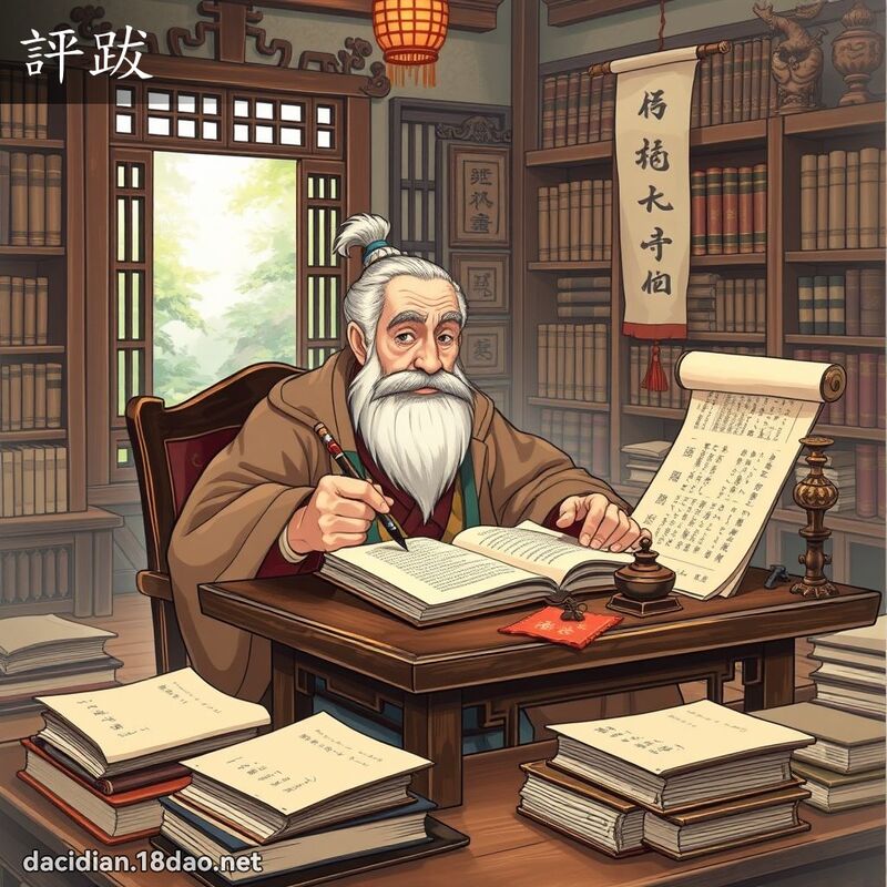 評跋 - 國語大辭典配圖
