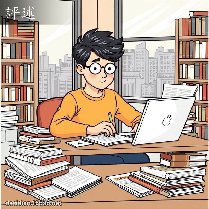 评述 - 国语大辞典配图