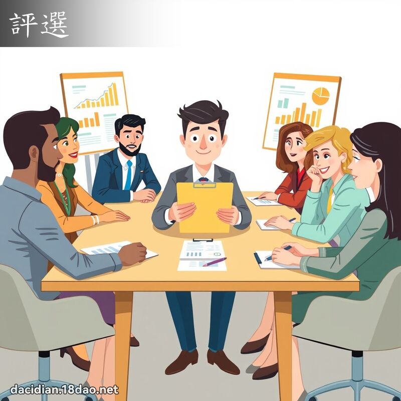评选 - 国语大辞典配图