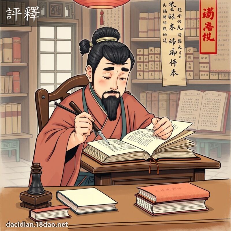 評釋 - 國語大辭典配圖