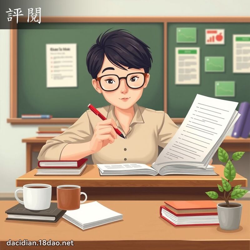 评阅 - 国语大辞典配图