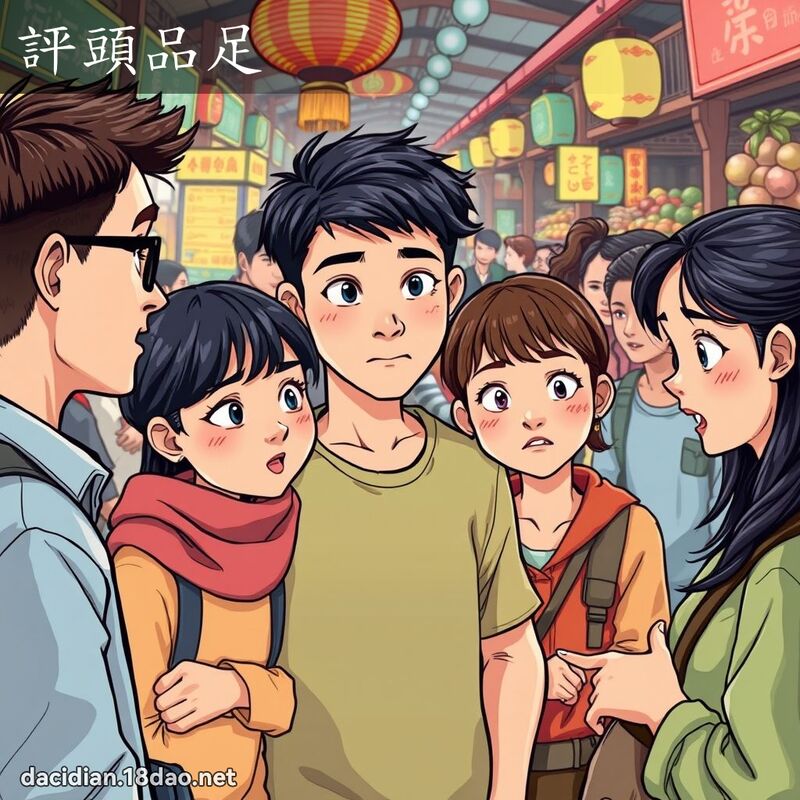 評頭品足 - 國語大辭典配圖