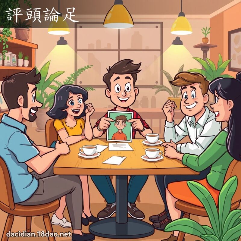 评头论足 - 国语大辞典配图