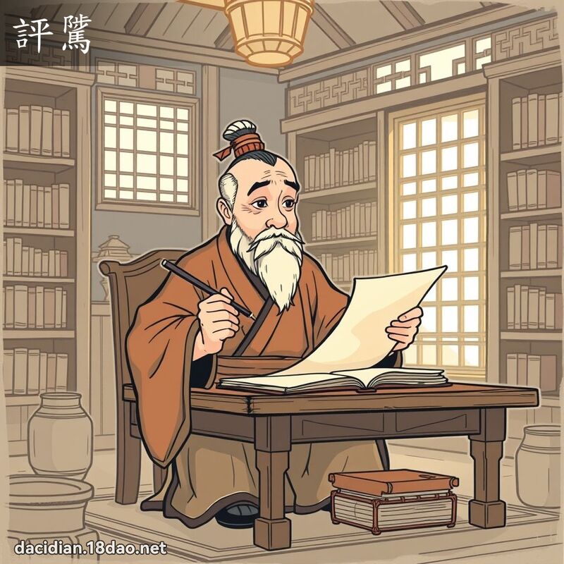 評騭 - 國語大辭典配圖