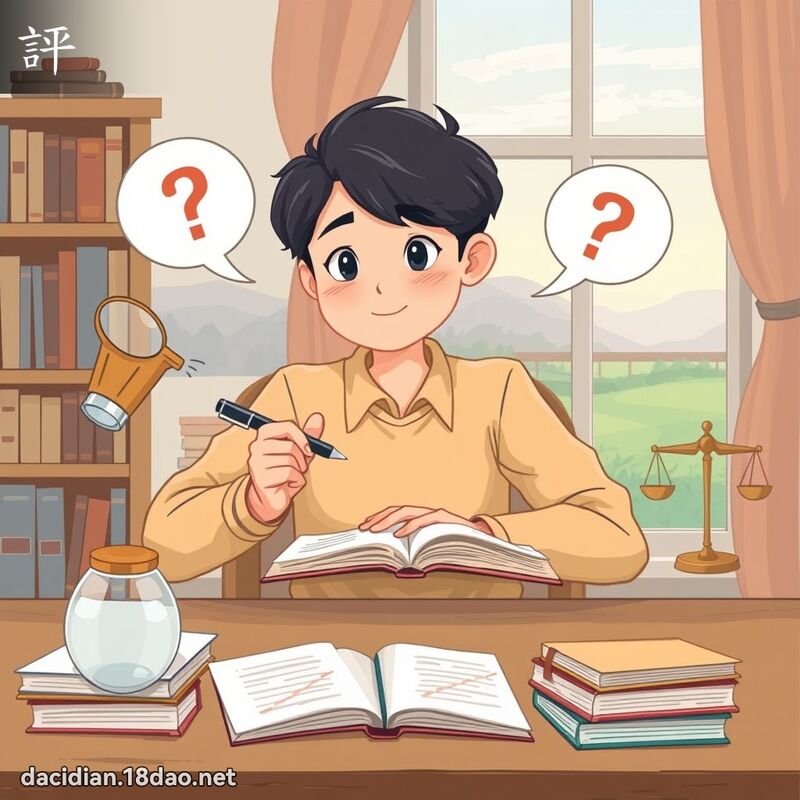 評 - 國語大辭典配圖