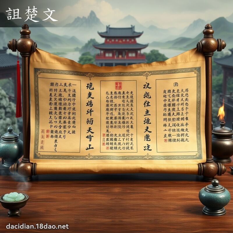 诅楚文 - 国语大辞典配图