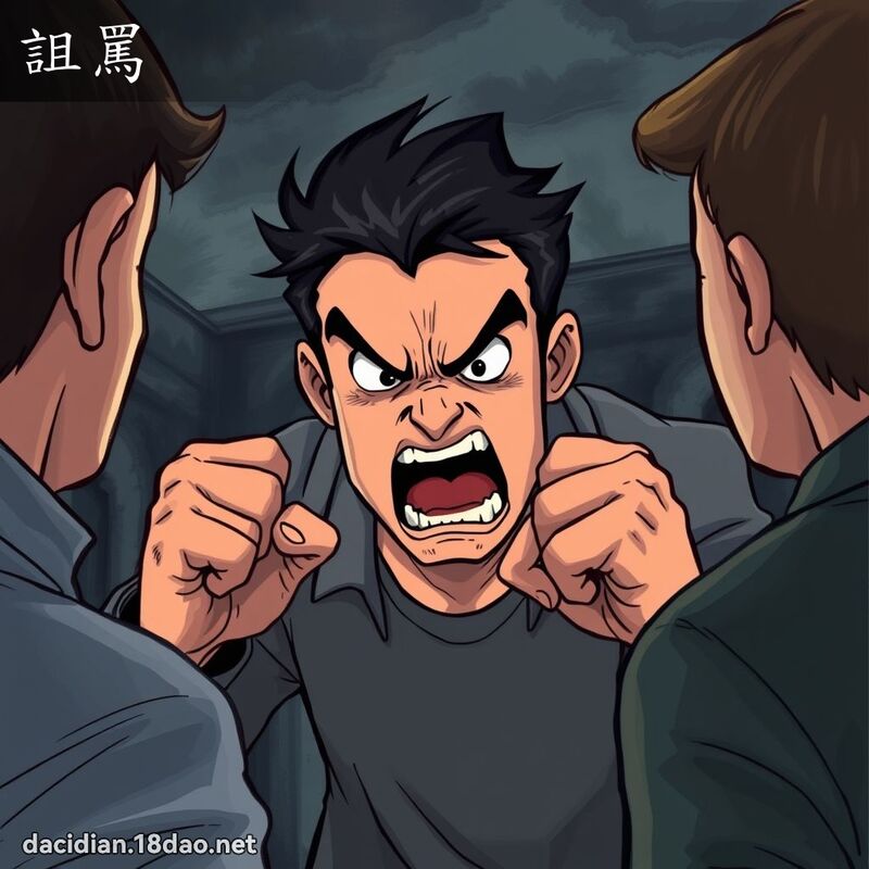 诅骂 - 国语大辞典配图
