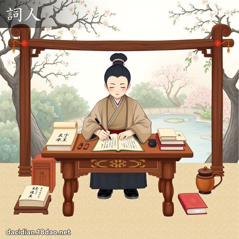 词人 - 国语大辞典配图