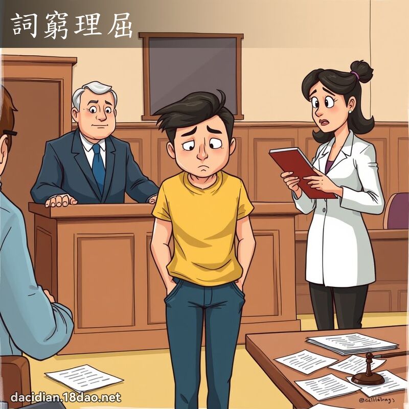 詞窮理屈 - 國語大辭典配圖