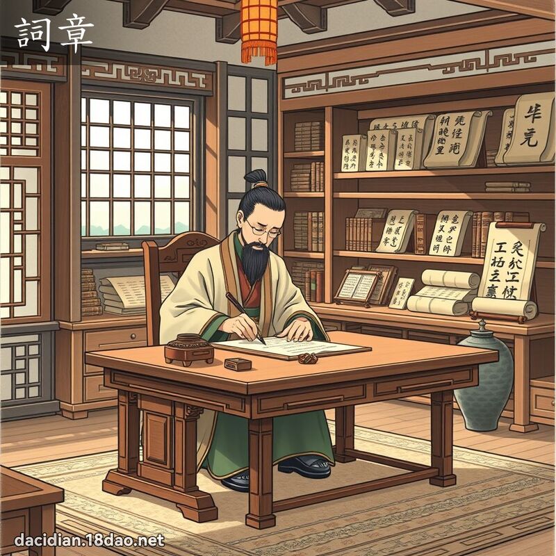 詞章 - 國語大辭典配圖