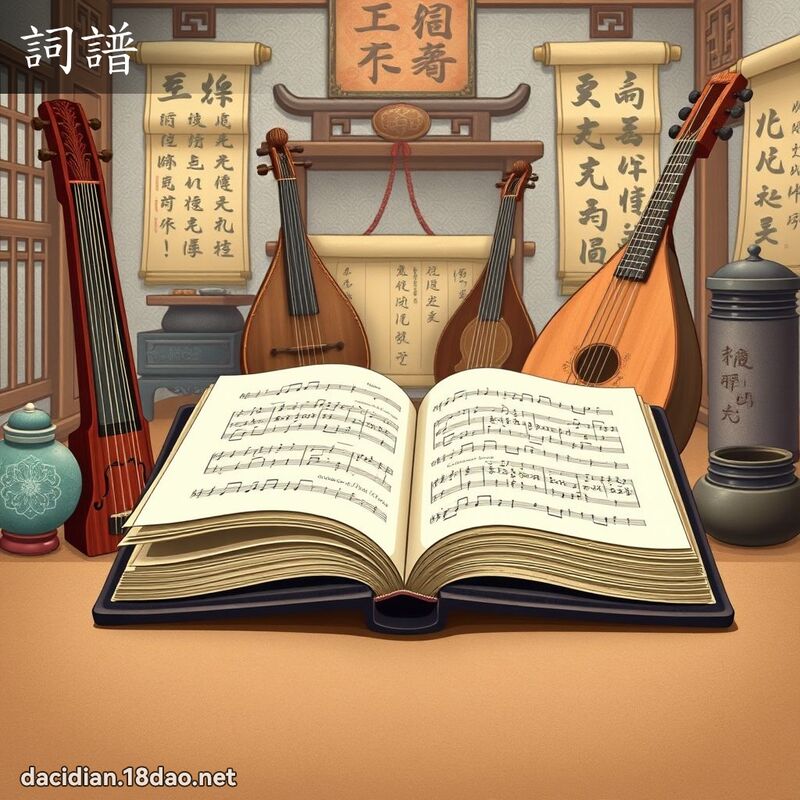 詞譜 - 國語大辭典配圖