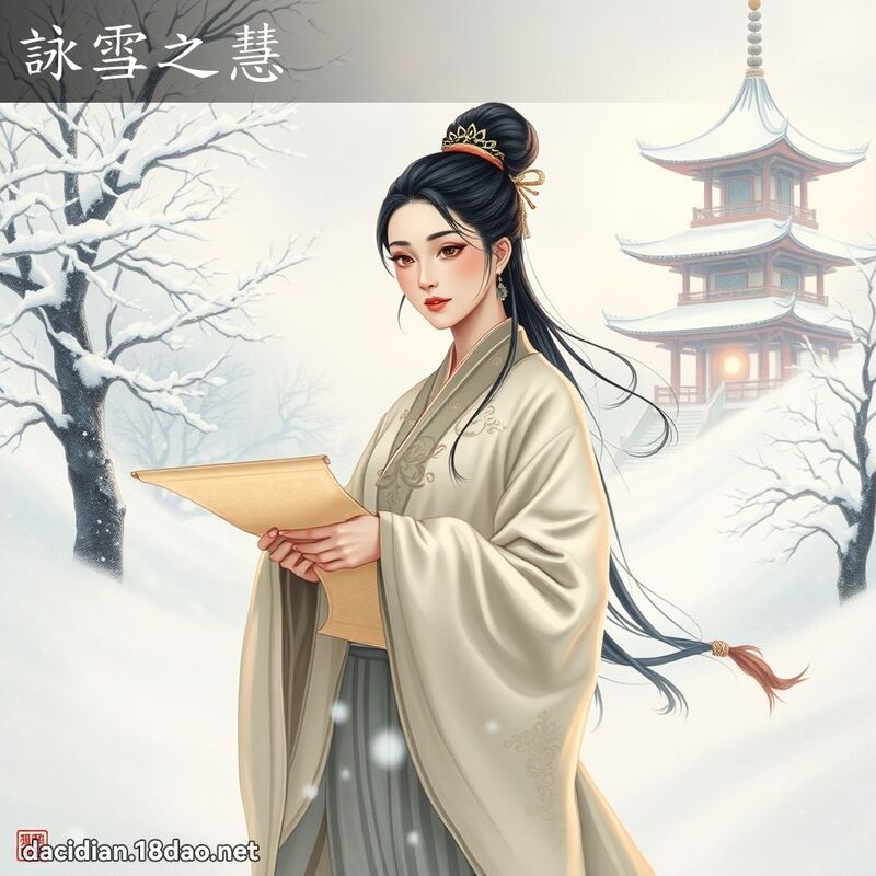 咏雪之慧 - 国语大辞典配图