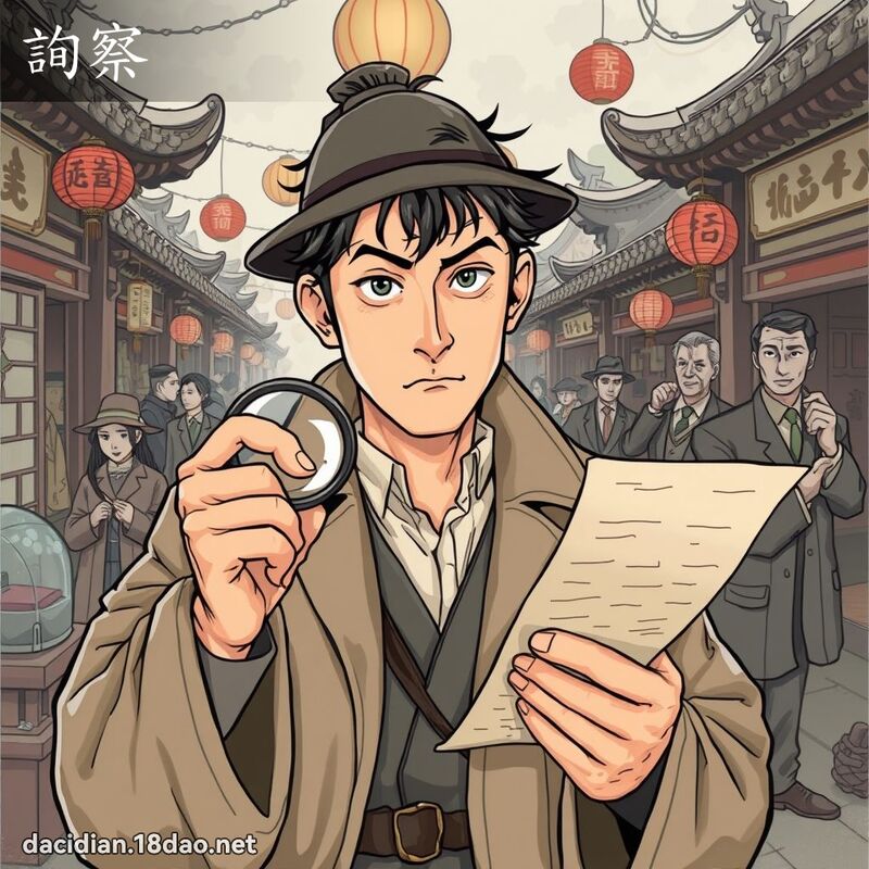 詢察 - 國語大辭典配圖