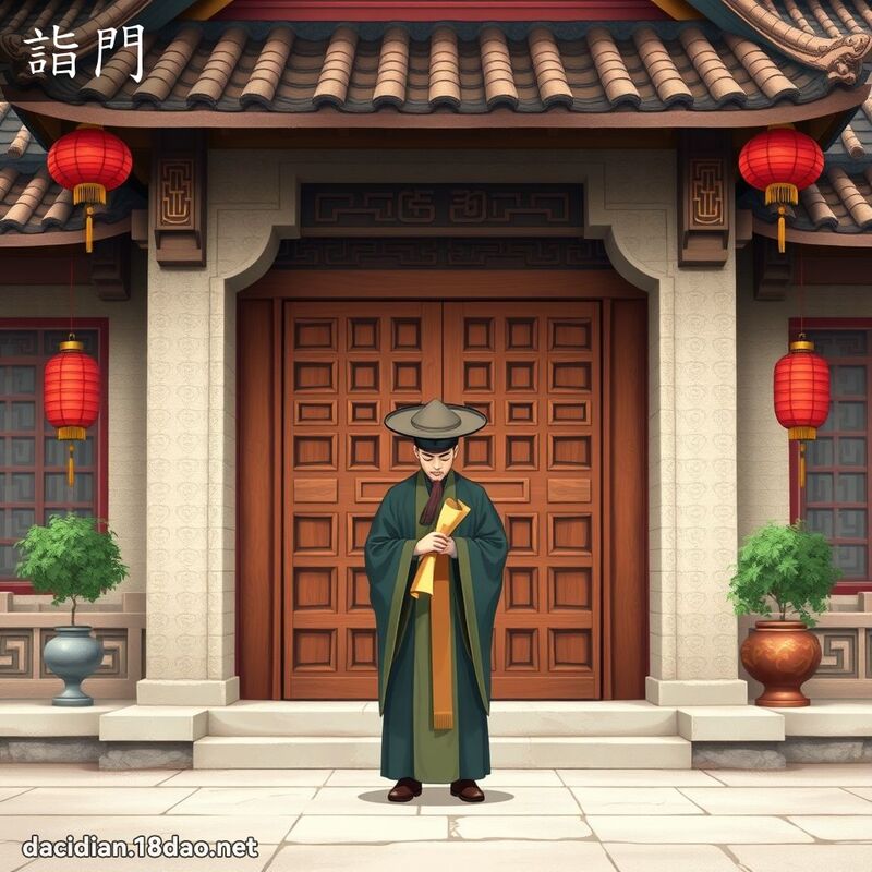 诣门 - 国语大辞典配图