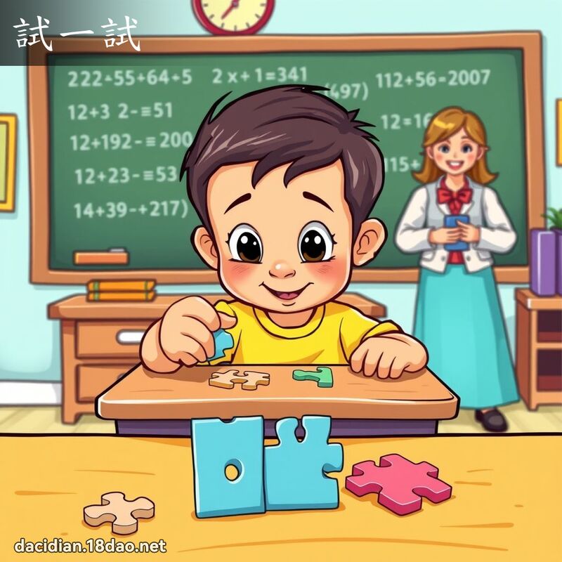 试一试 - 国语大辞典配图