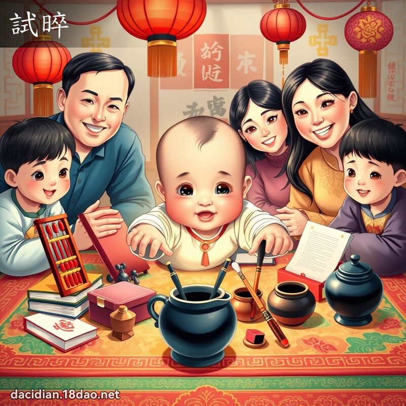 試晬 - 國語大辭典配圖
