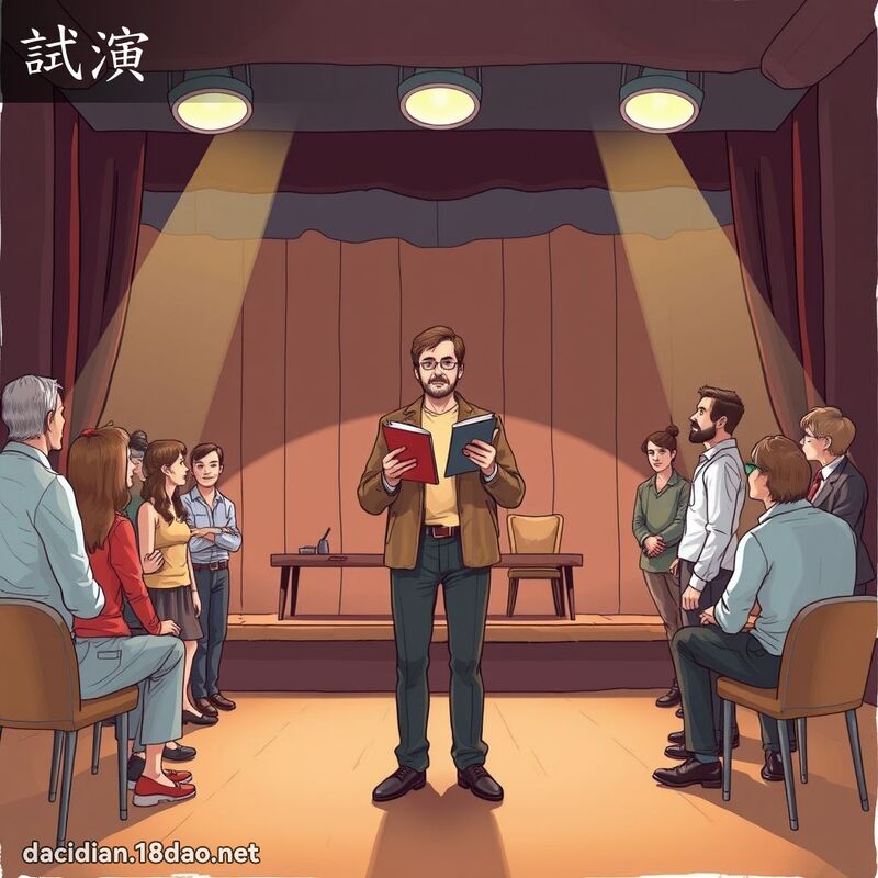 試演 - 國語大辭典配圖