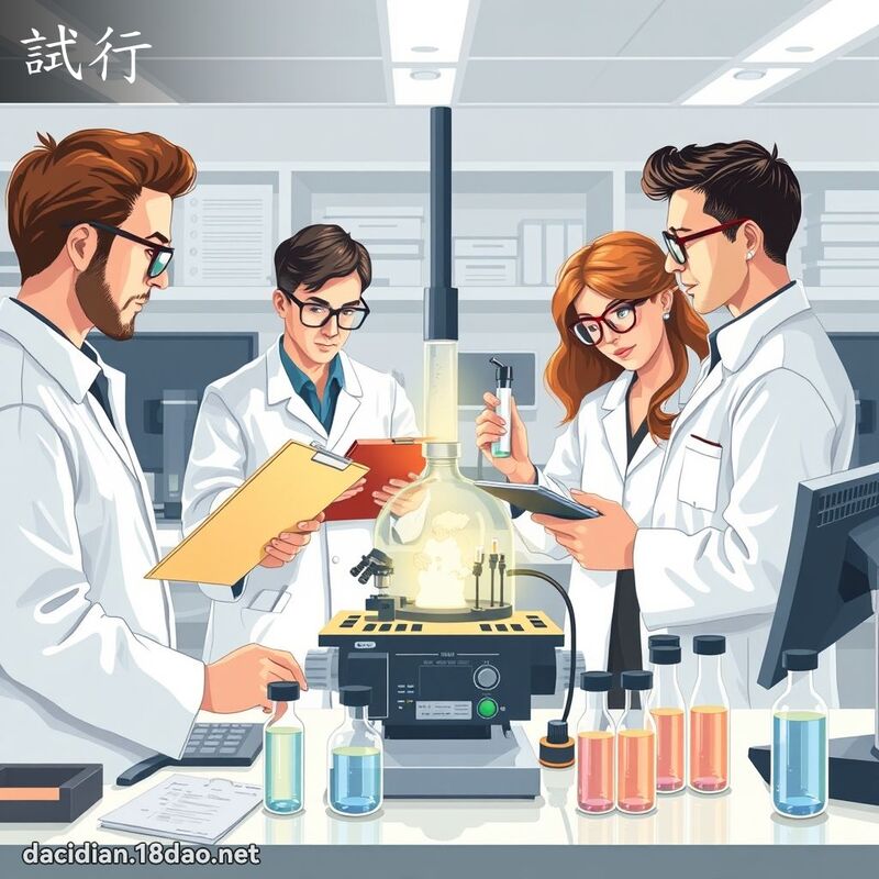 試行 - 國語大辭典配圖