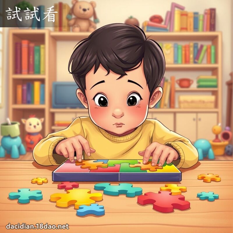 试试看 - 国语大辞典配图