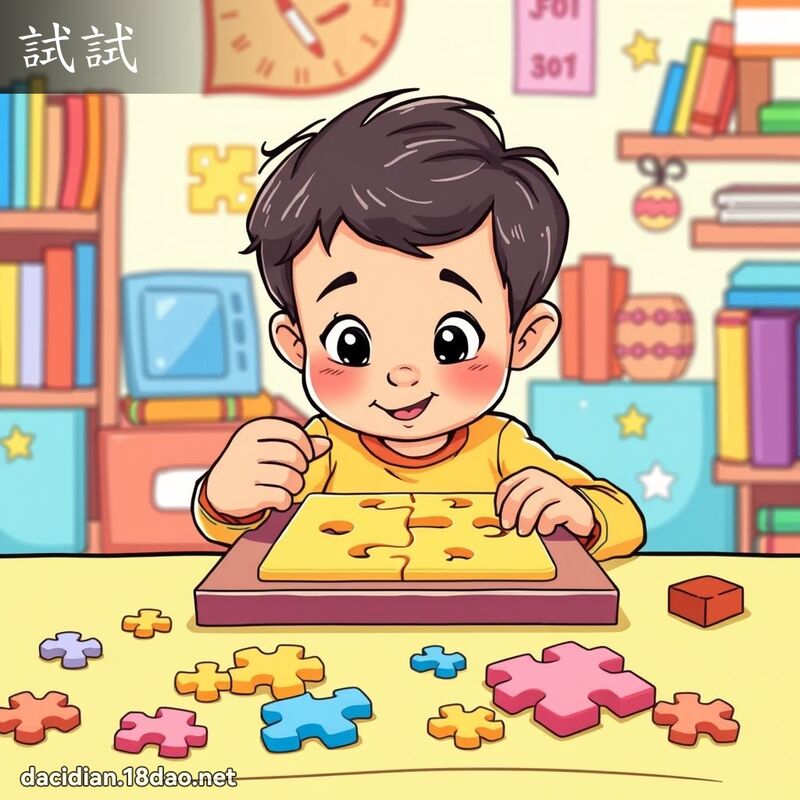 試試 - 國語大辭典配圖