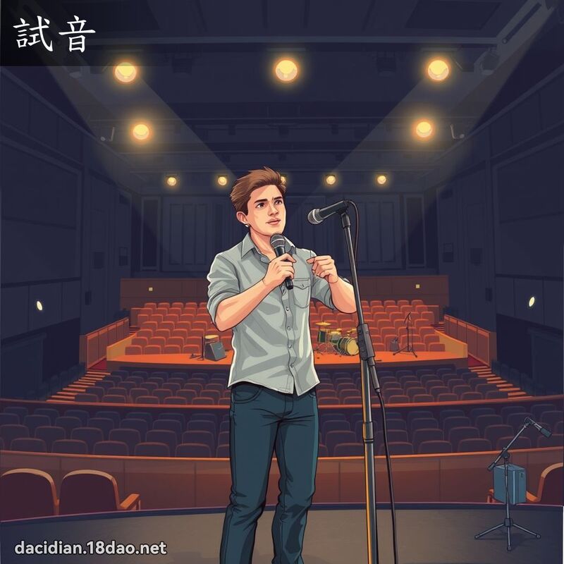試音 - 國語大辭典配圖