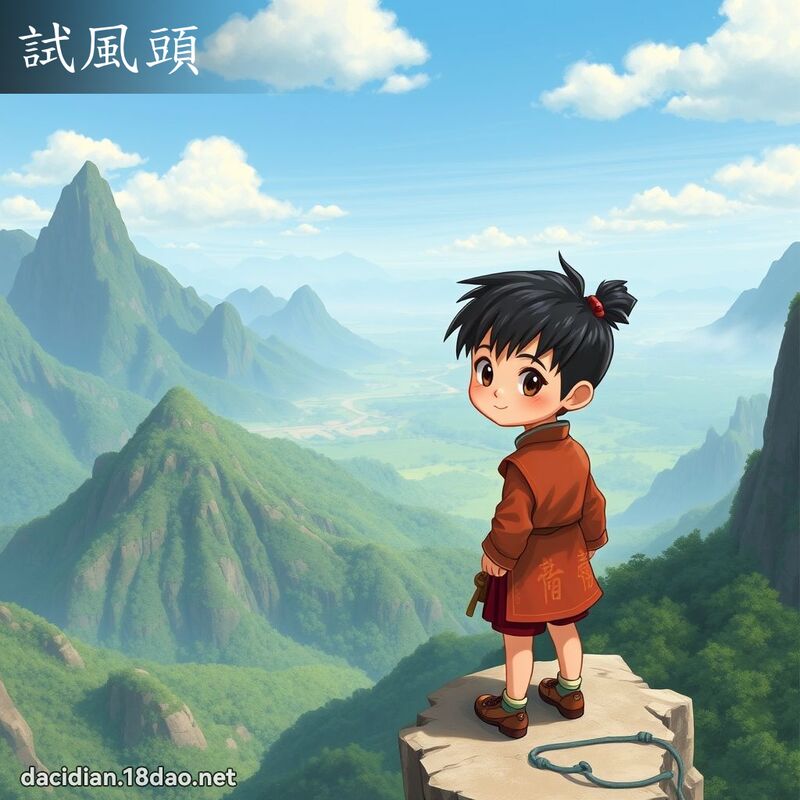 試風頭 - 國語大辭典配圖