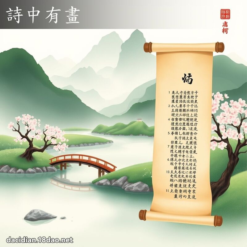 诗中有画 - 国语大辞典配图