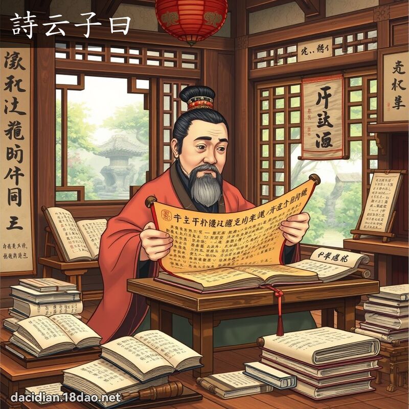 诗云子曰 - 国语大辞典配图