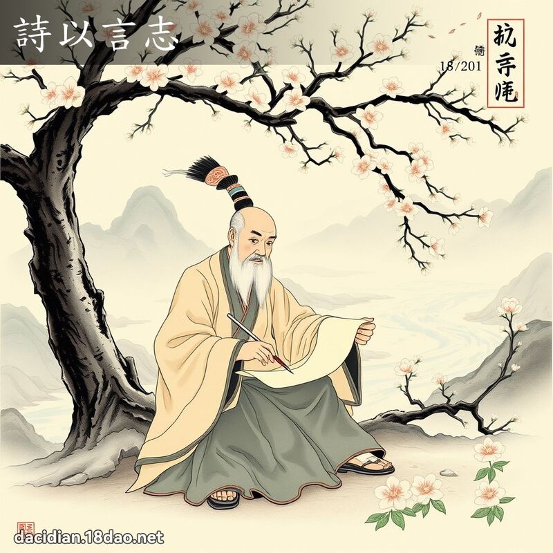 詩以言志 - 國語大辭典配圖