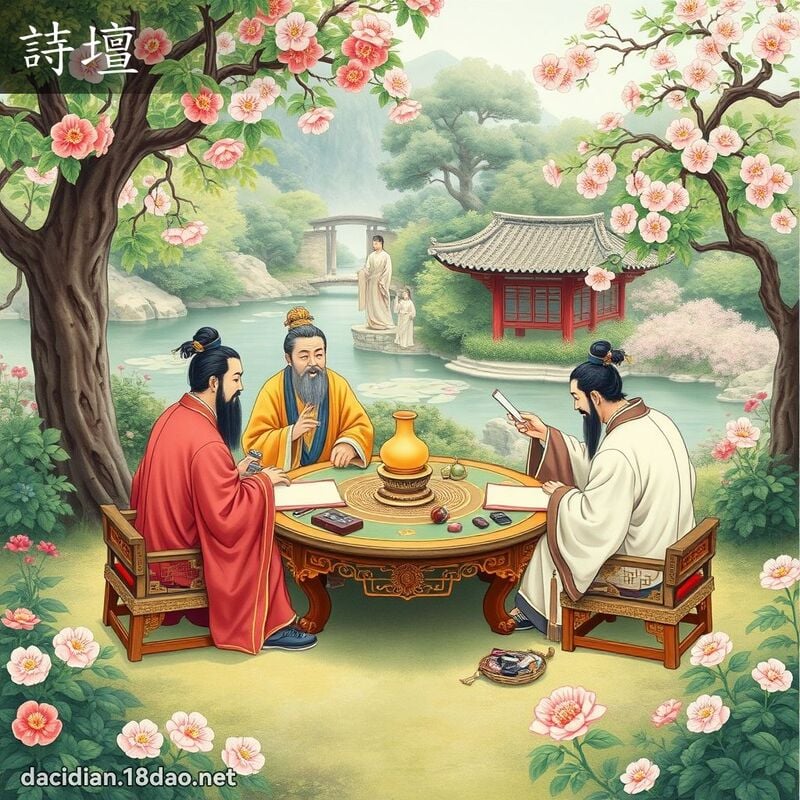 诗坛 - 国语大辞典配图