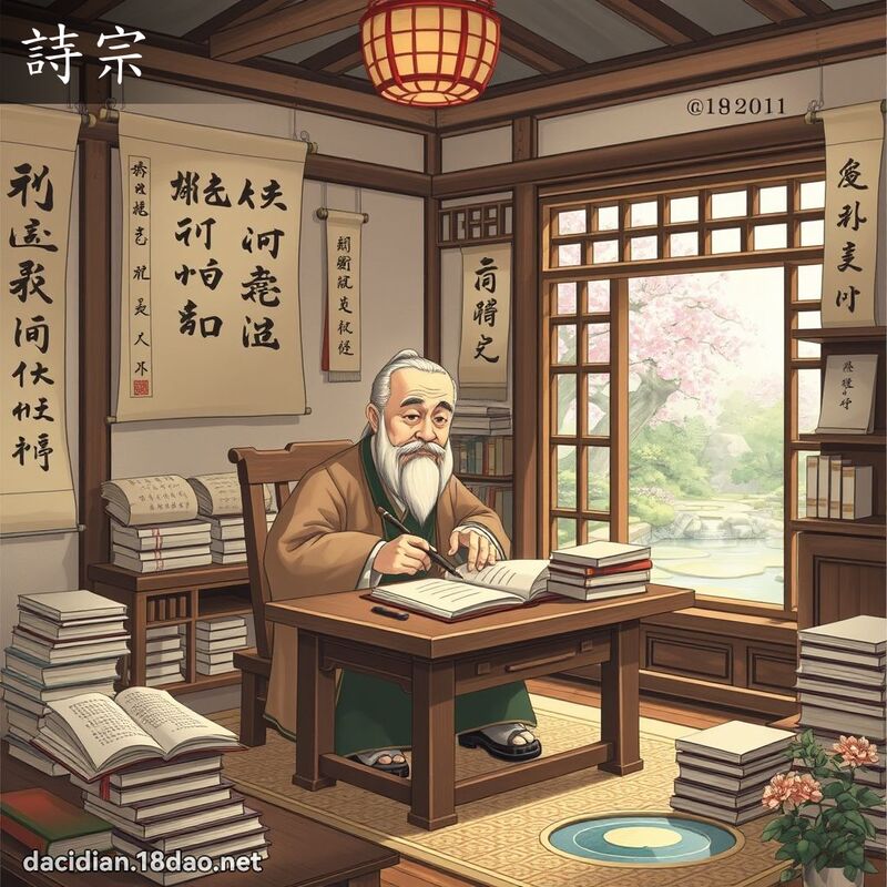 詩宗 - 國語大辭典配圖