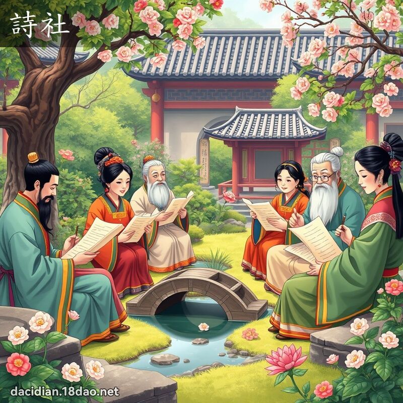 詩社 - 國語大辭典配圖