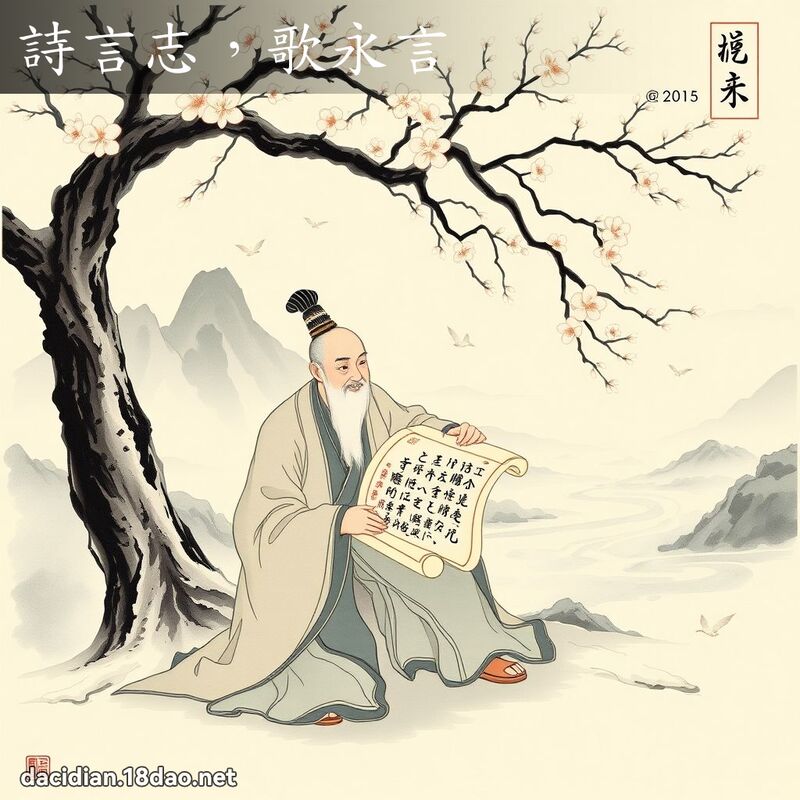 詩言志，歌永言 - 國語大辭典配圖