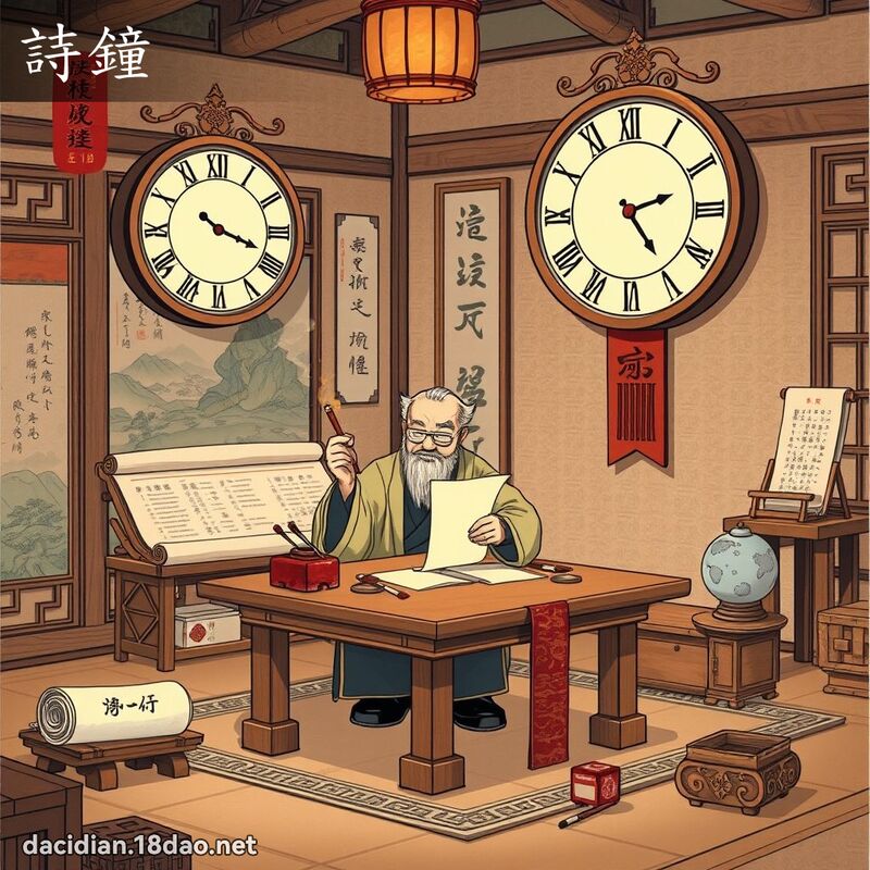 诗钟 - 国语大辞典配图