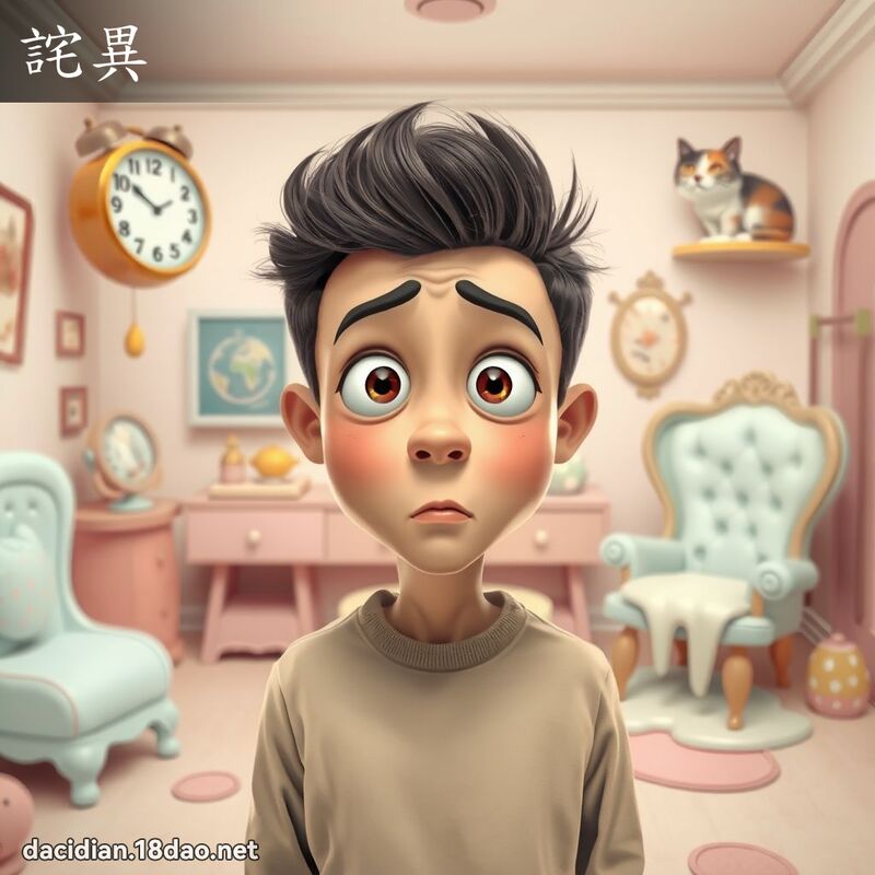 詫異 - 國語大辭典配圖