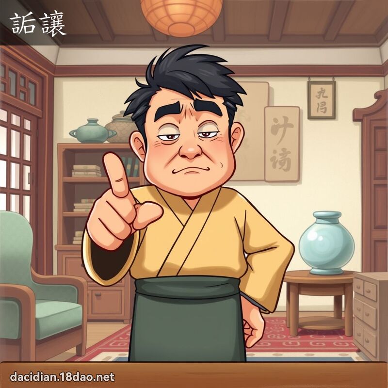 詬讓 - 國語大辭典配圖