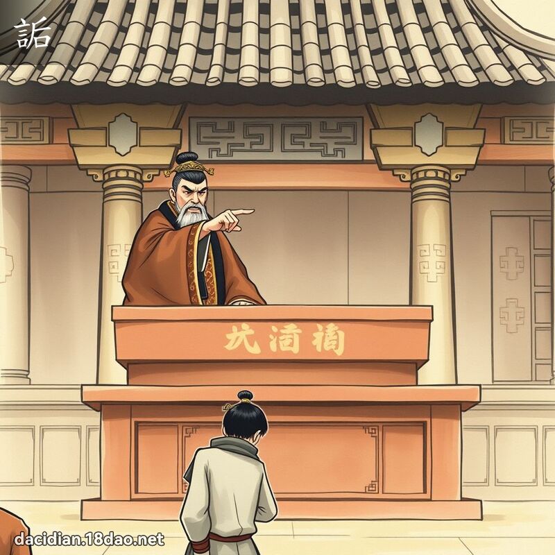 詬 - 国语大辞典配图