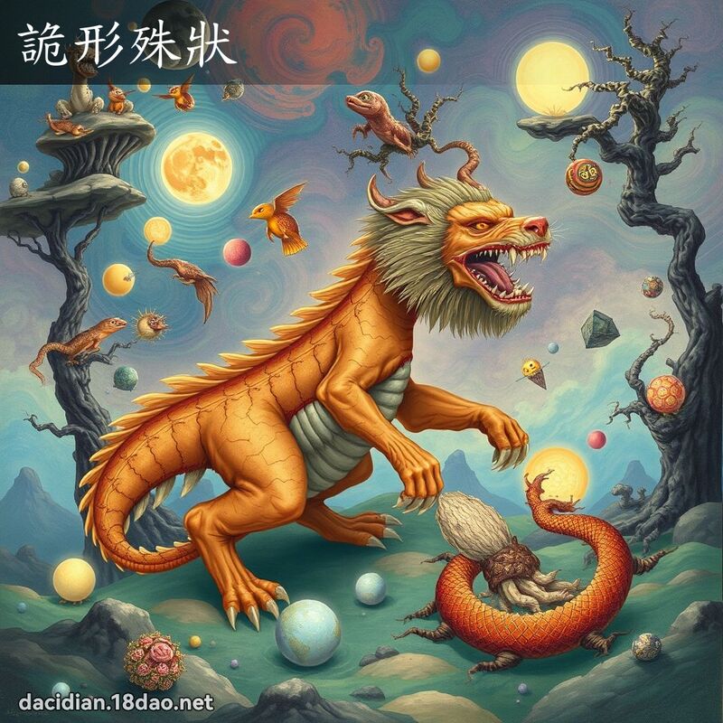 詭形殊狀 - 國語大辭典配圖