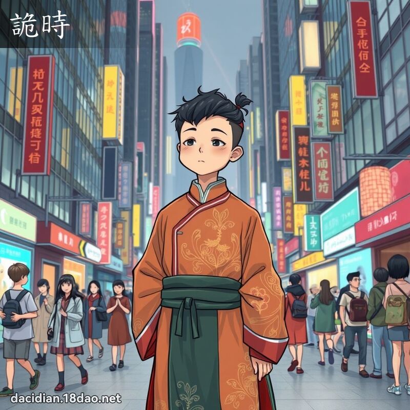 詭時 - 國語大辭典配圖