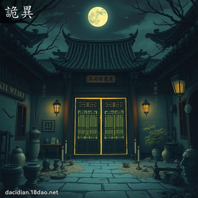 詭異 - 國語大辭典配圖