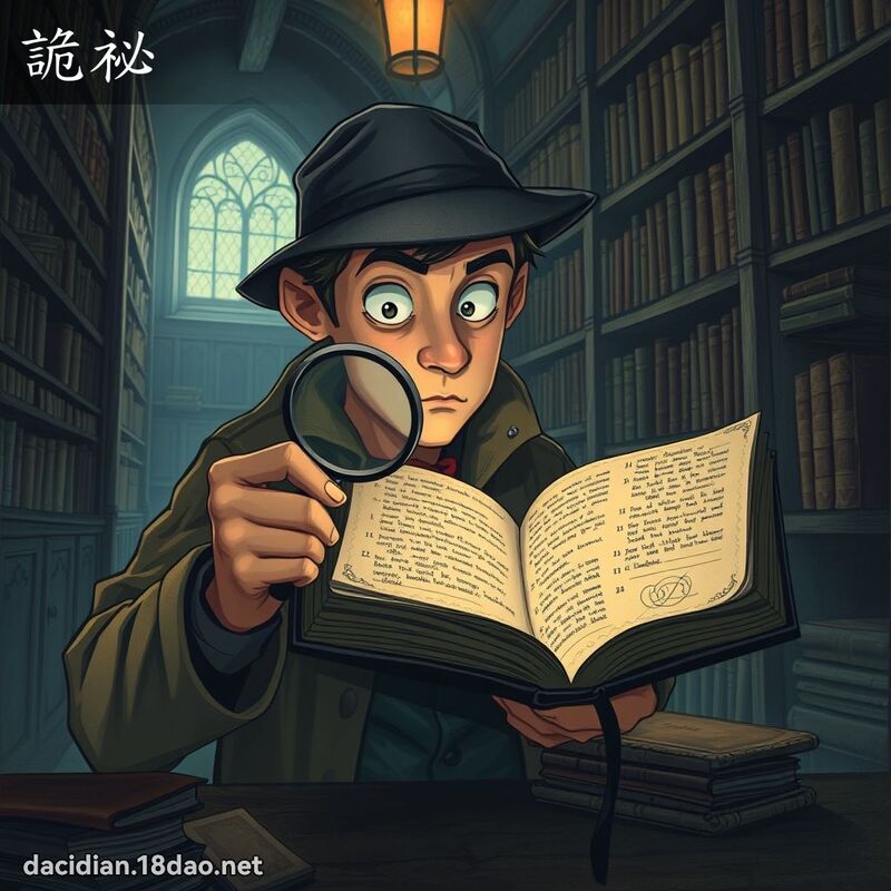詭祕 - 國語大辭典配圖