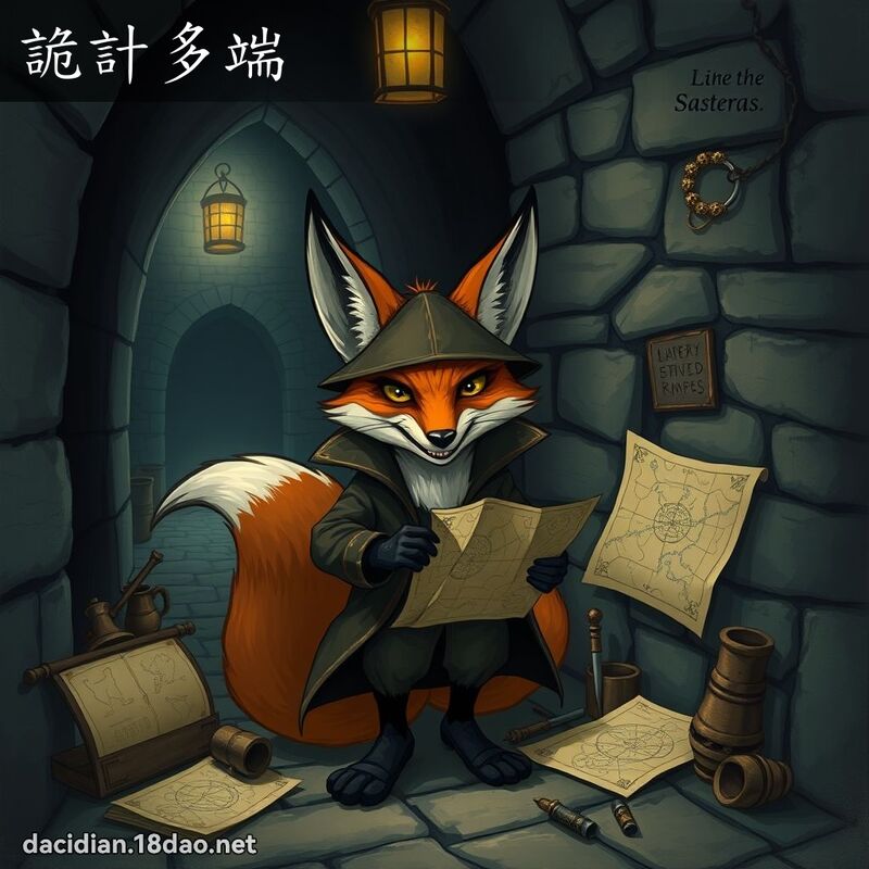 詭計多端 - 國語大辭典配圖
