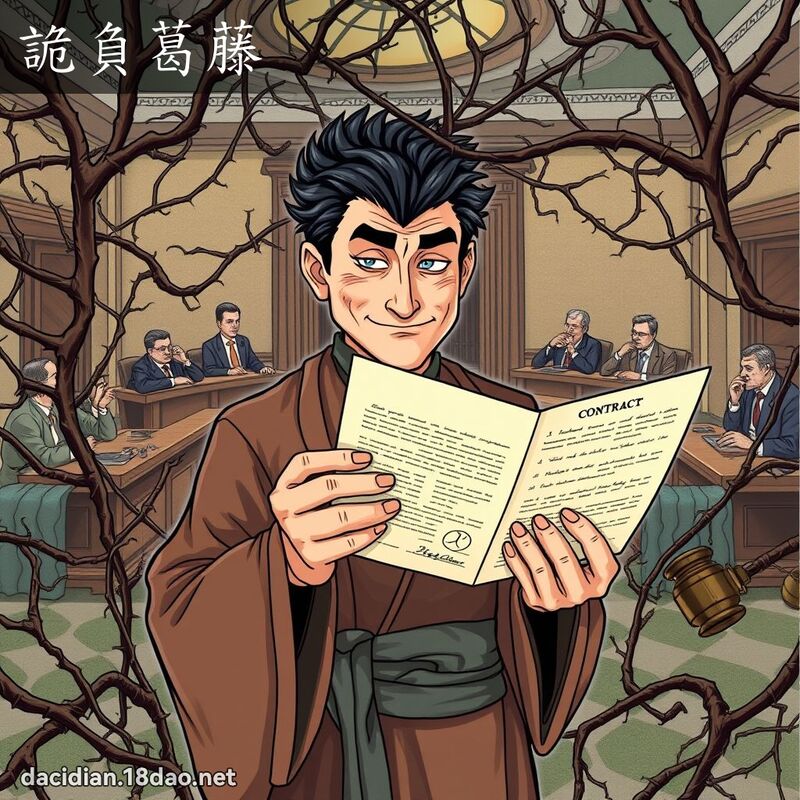 詭負葛藤 - 國語大辭典配圖
