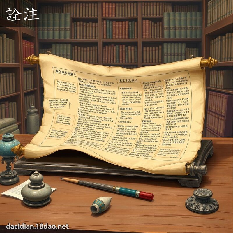 詮注 - 国语大辞典配图